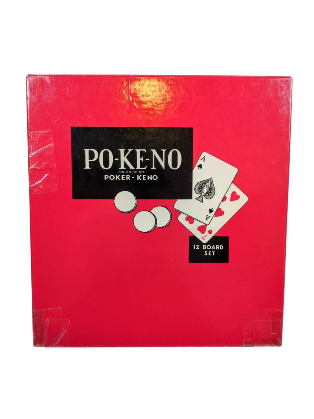 PO-KE-NO The U.S. Playing Card Co. Board Game 12 Board Set Vintage Complete